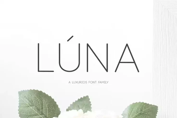 View Information about LĂșna Luxurious Clean Font Family